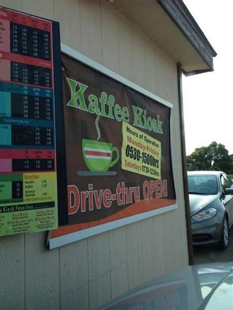 Kaffee Kiosk Coffee Shop Drivethru aus Minot Speisekarte.